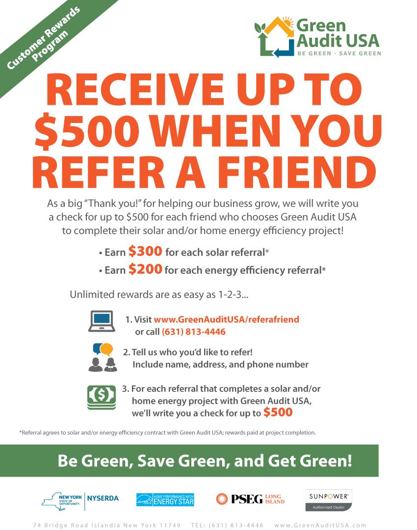Home Energy Efficiency & Solar for Long Island, NY Green Audit USA
